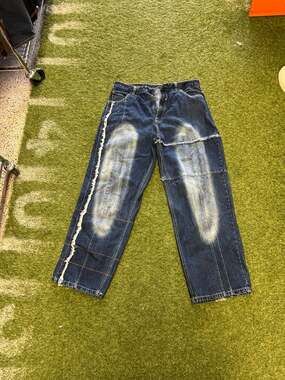 Vintage Sean John Baggy Denim Jeans Distressed Patchwork Y2K Skater